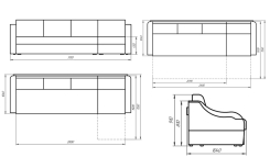 Лама мебель Денвер-3 ХL-Т